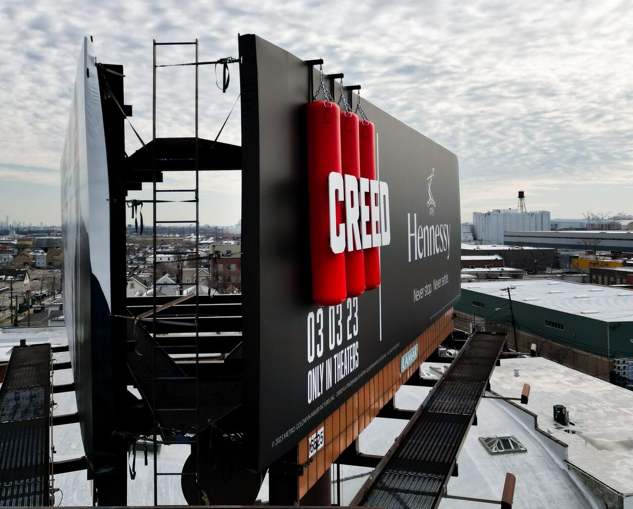 custom 3d billboard for creed