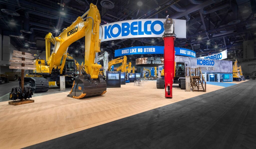 trade show booth for kobelco