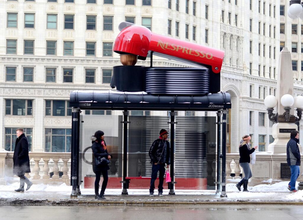 NESPRESSO Bus Shelter Ad