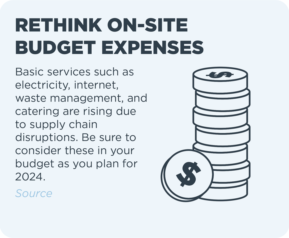 rethink onsite budget expenses