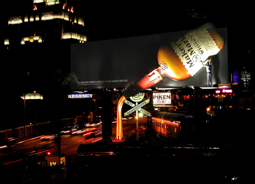 makers mark 3d billboard